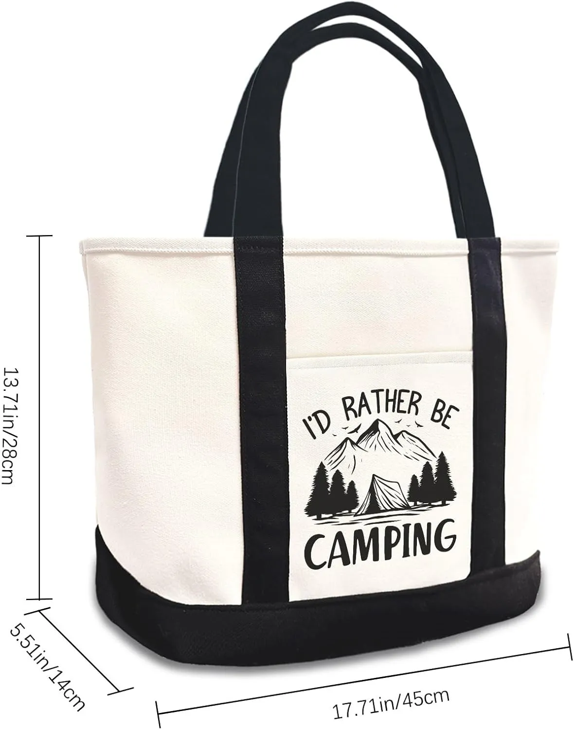 I'd Rather Be Canvas Tote Bag Canvas Bag Suitable For Advertising,Promotion, Gift, Activity