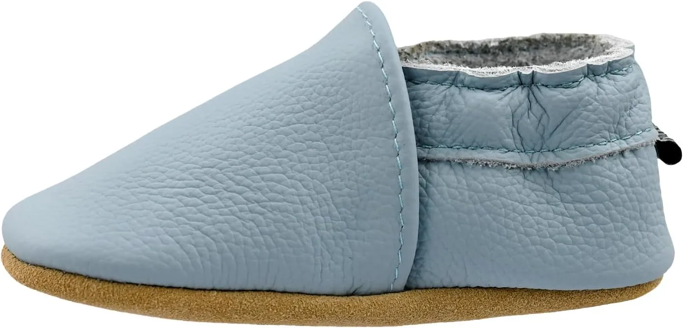 iEvolve Baby Leather Shoes Soft First Walker Shoes Crib Shoes Moccasins for Toddlers