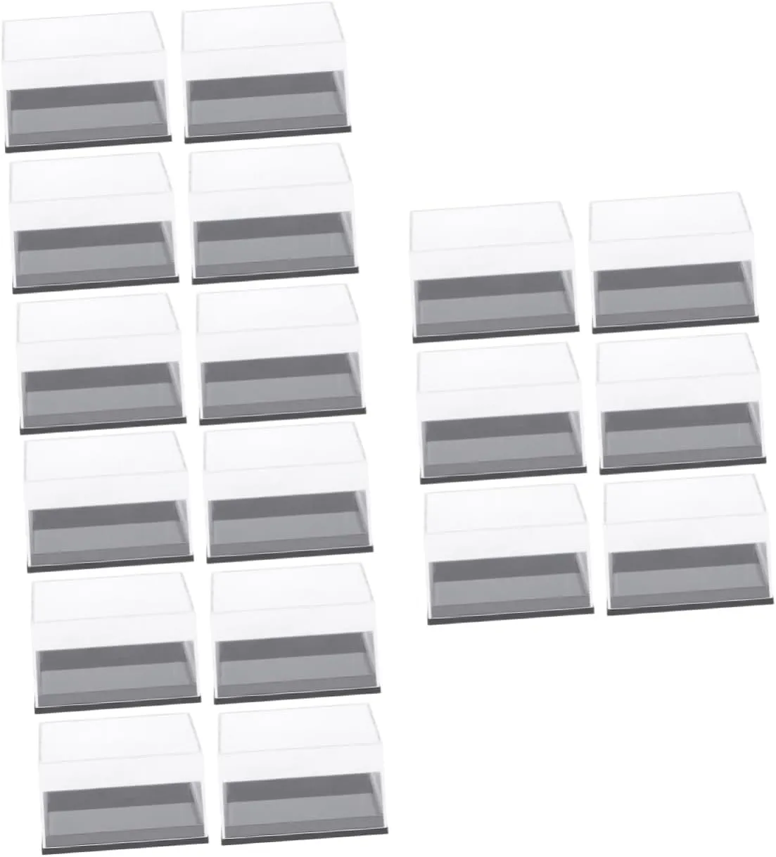 IMIKEYA Sets Doll Figure Display Case Storage Box Organizer Plate Holders for Displaying Action Figures Pcs