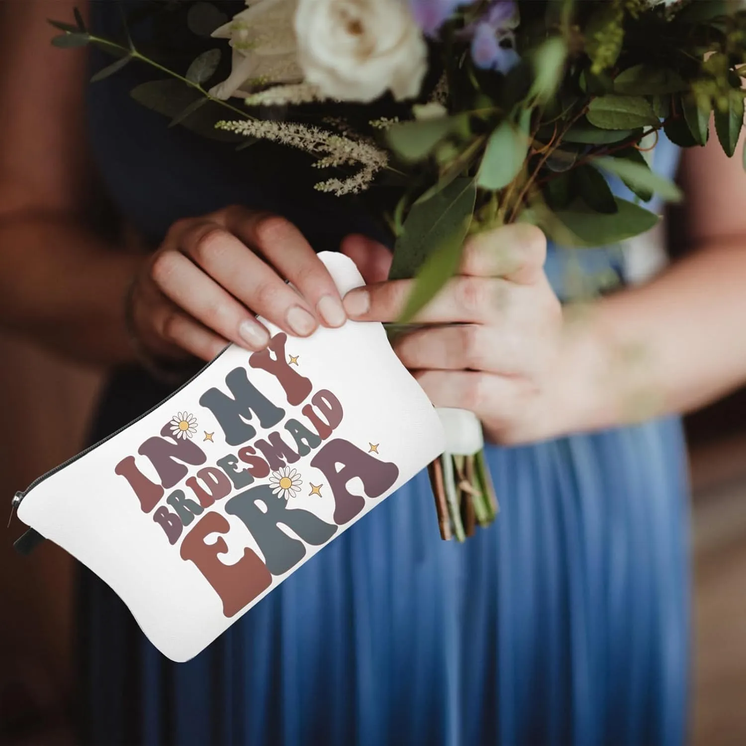 In My Bridesmaid Era, Funny Engagement Gifts for Bridesmaids - Bridal Shower & Bachelorette Party Cosmetic Bag for Women