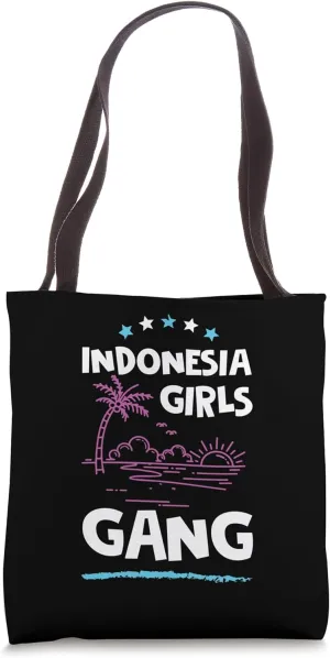 Indonesia Girls Gang Crew | Travel Team Tour Tote Bag