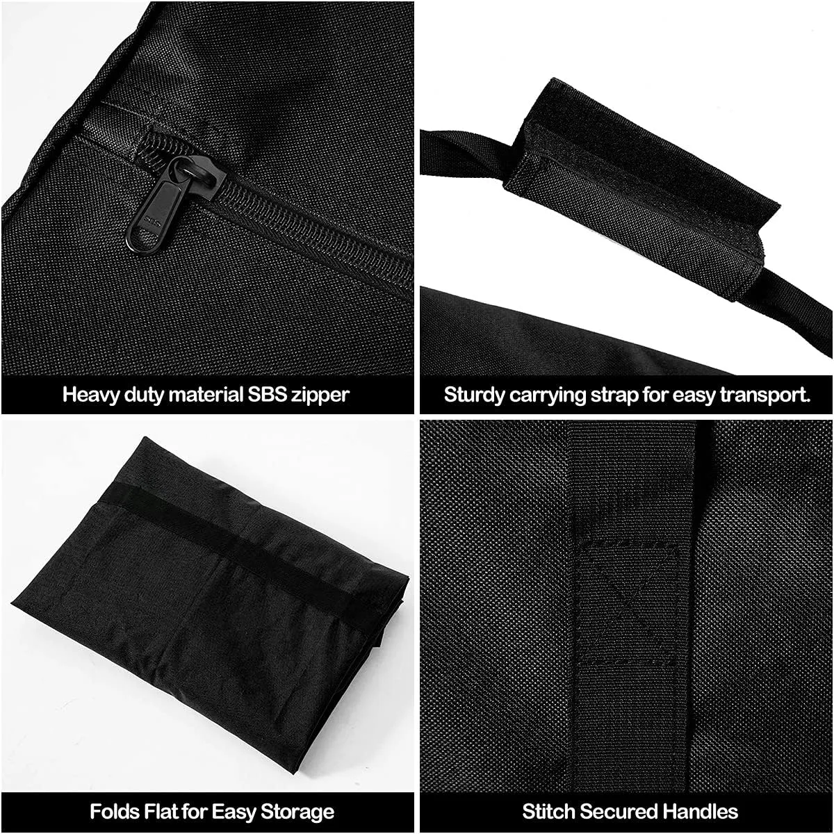 INFANZIA Duffel Travel Sports Equipment Bag, Long Luggage Bag with Upgrade Zipper Water Resistant, Extra Large Foldable Storage Bag for Camping, Tent, Tripod, Fishing(45x12x13 inch,2PCS)