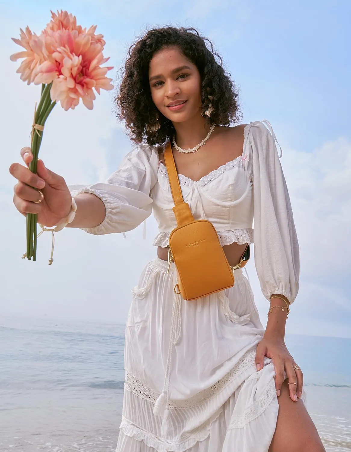 INICAT Small Crossbody Sling Bags for Women Vegan Leather Cell Phone Purse Fanny Packs for Women Men