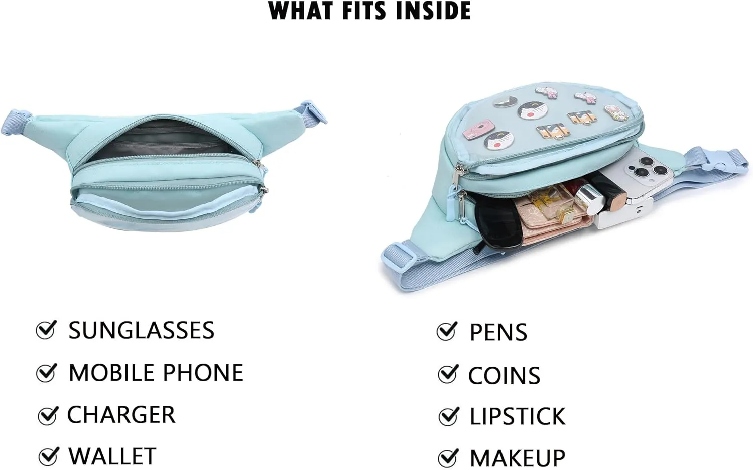 Ita Bag Belt Bag Shoulder Bag Fanny Pack Waist Pack for Travel Walking Running Hiking Cycling