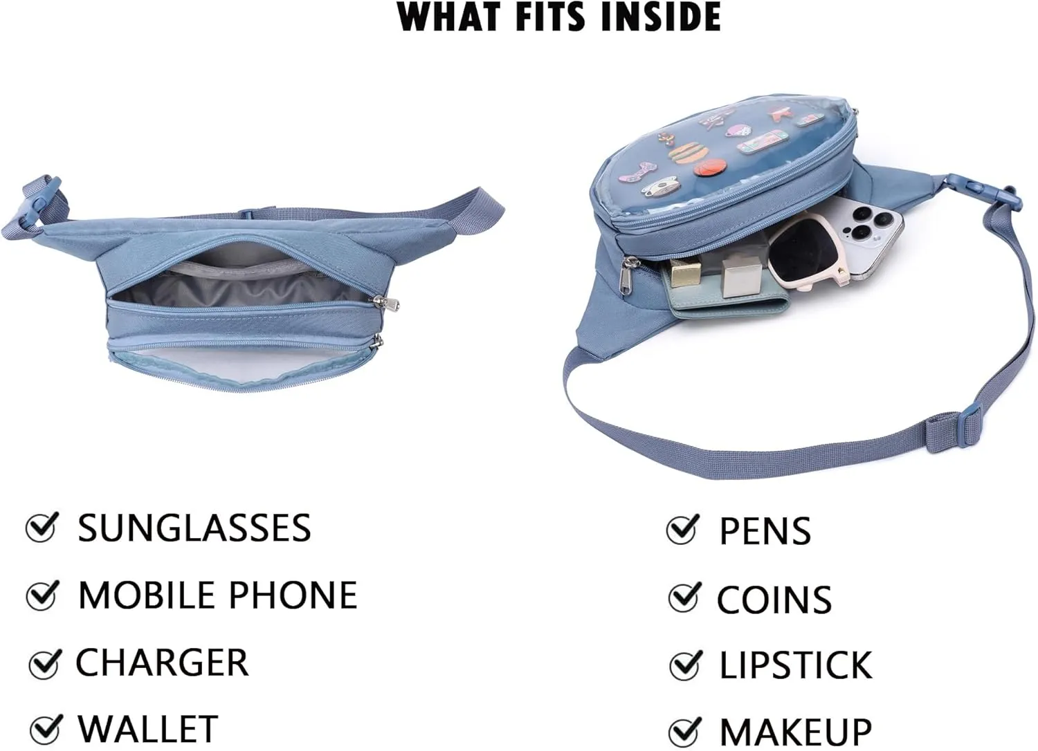 Ita Bag Belt Bag Shoulder Bag Fanny Pack Waist Pack for Travel Walking Running Hiking Cycling