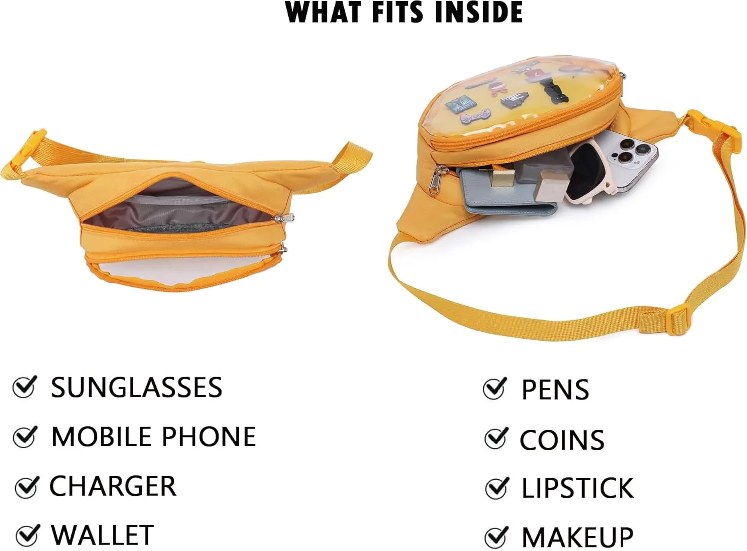 Ita Bag Belt Bag Shoulder Bag Fanny Pack Waist Pack for Travel Walking Running Hiking Cycling