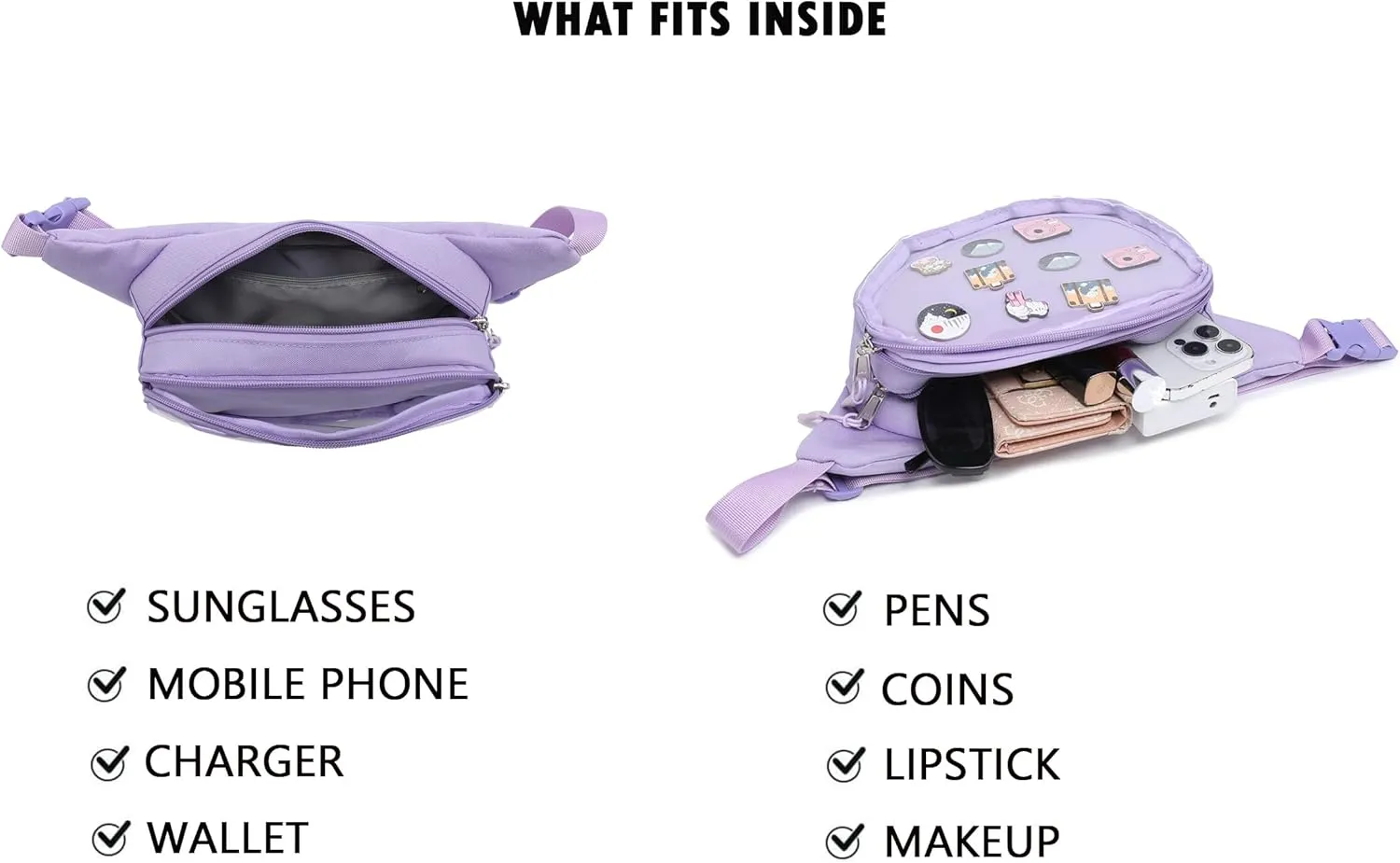 Ita Bag Belt Bag Shoulder Bag Fanny Pack Waist Pack for Travel Walking Running Hiking Cycling