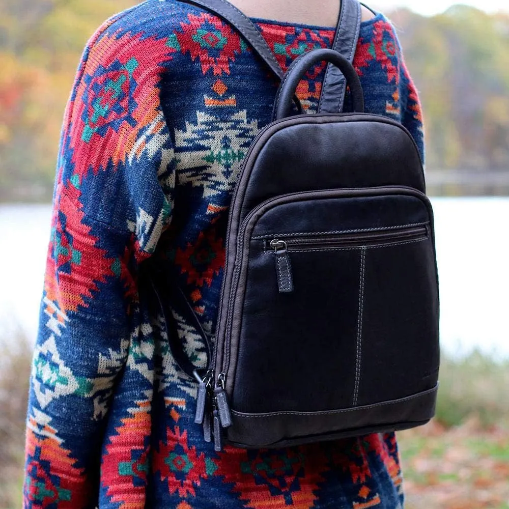 Jack Georges Voyager Small Backpack #7835 (Black)