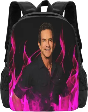 Jeff Host Probst Travel Backpack Laptop Bag Casual Daypack Double Shoulder Bags for Business Outdoor Work 15.6 Inch