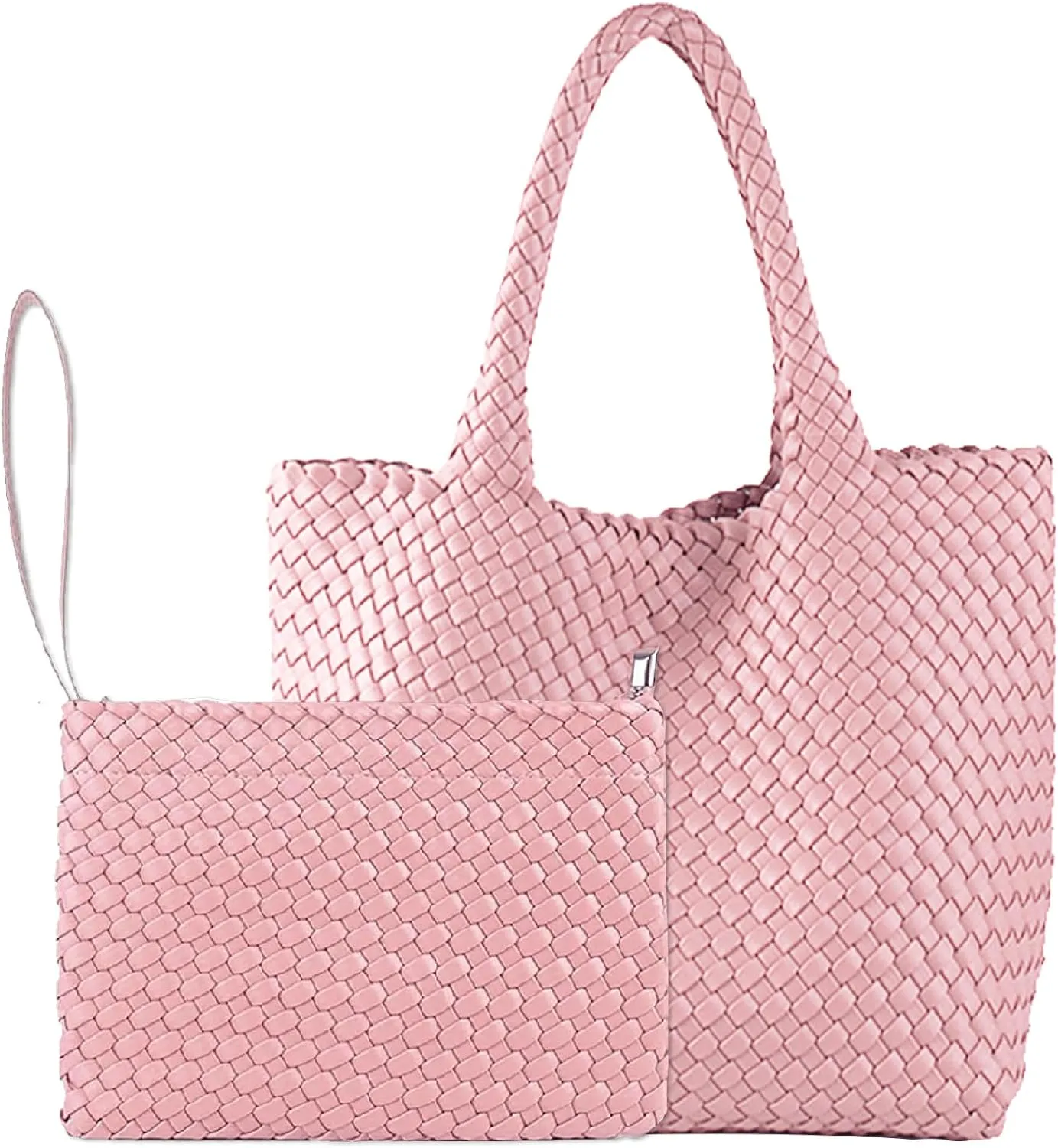 JINMANXUE Fashion Woven Bag Shopper Bag Travel Handbags and Purses Women Tote Bag Large Capacity Shoulder Bags