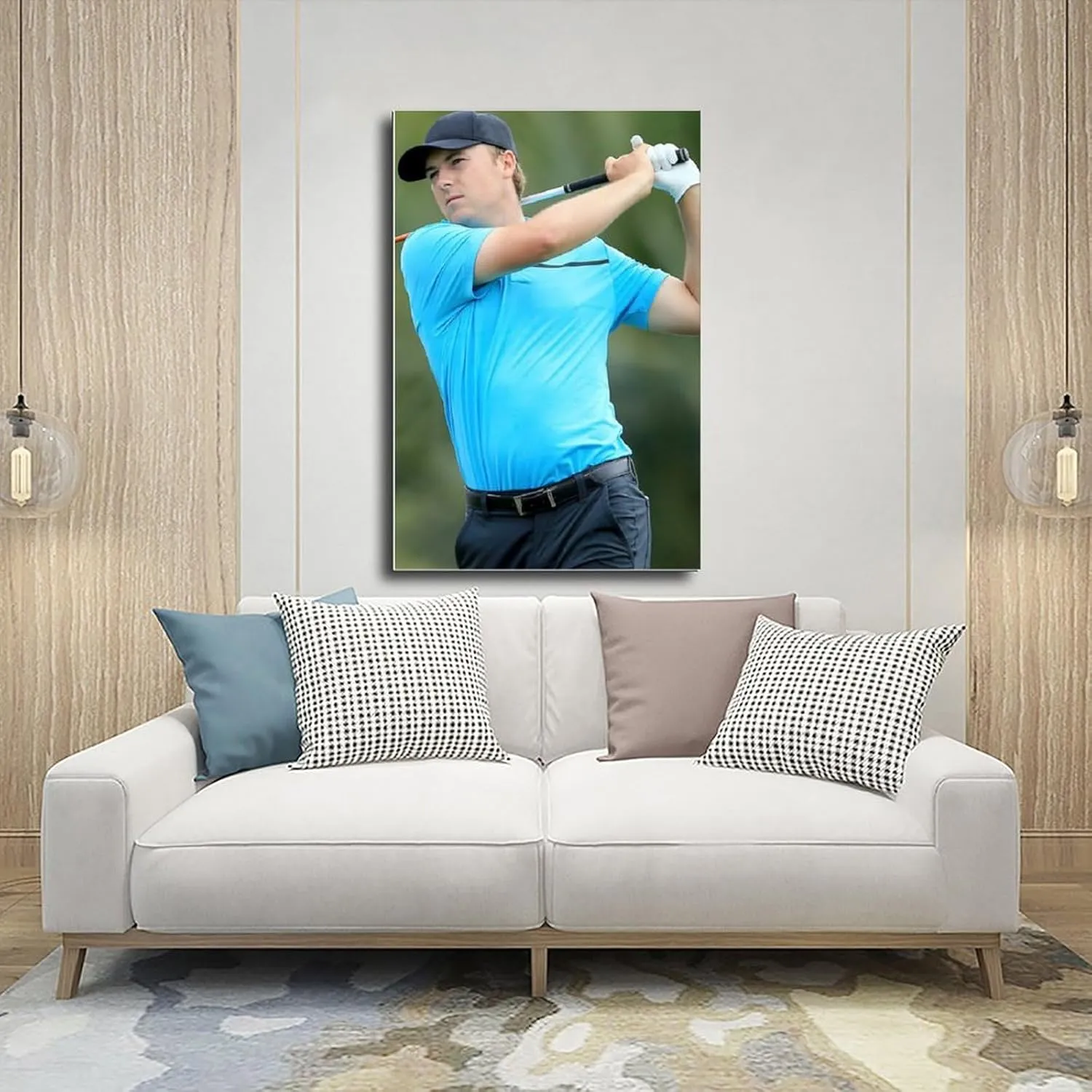 Jordan Spieth Golf Poster23 Canvas Poster Wall Art Decor Print Picture Paintings for Living Room Bedroom Decoration Unframe:20x30inch(50x75cm)