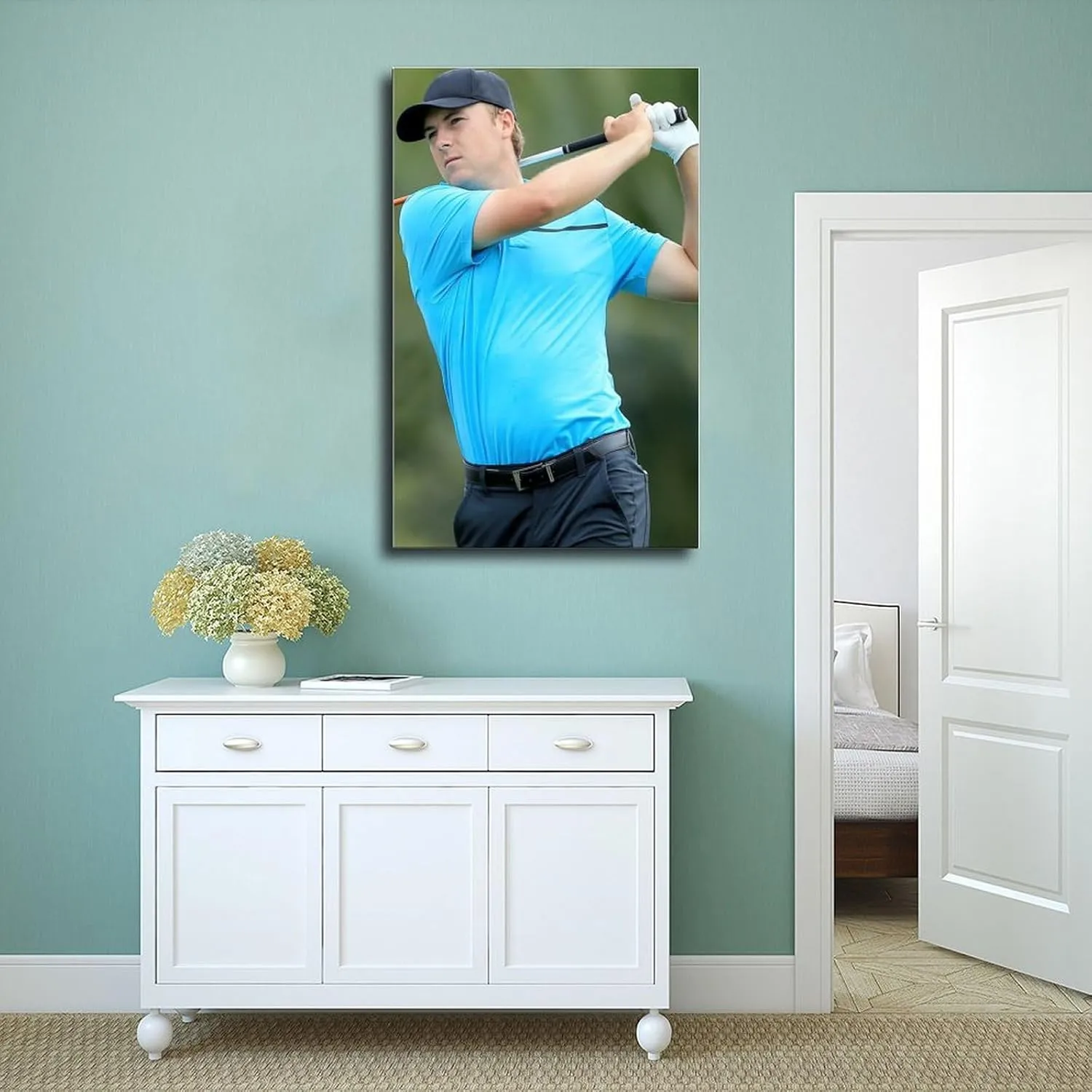 Jordan Spieth Golf Poster23 Canvas Poster Wall Art Decor Print Picture Paintings for Living Room Bedroom Decoration Unframe:20x30inch(50x75cm)