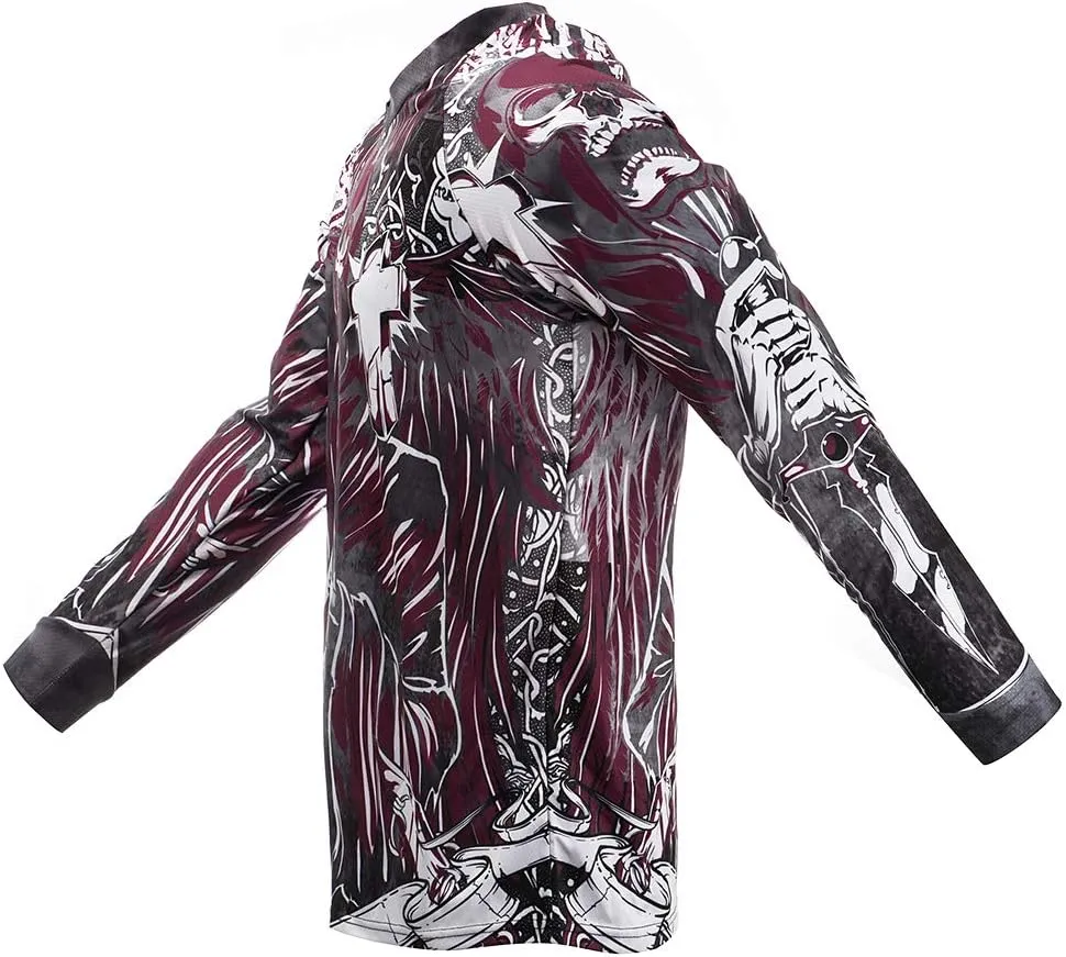 JPOJPO Men's Cycling Jersey MTB T Shirt Long Sleeve Mountain Bike Motorcycle Bicycle Clothes Anti-UV