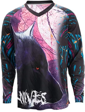 JPOJPO Men's Cycling Jersey MTB T Shirt Long Sleeve Mountain Bike Motorcycle Bicycle Clothes Anti-UV