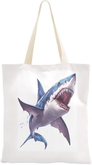 JSTEL Canvas Tote Bag for Women with Pocket,Canvas Tote Purse Shopping Bag