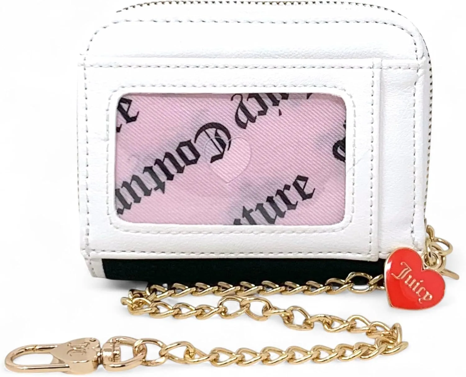 Juicy Couture Women's Square Zip Around Wallet with Wristlet Strap