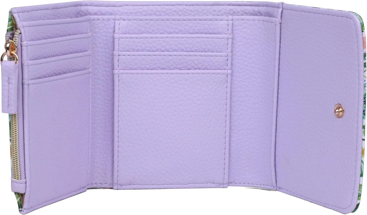 Julia Buxton Meadows PMU Vegan Leather Medium Trifold