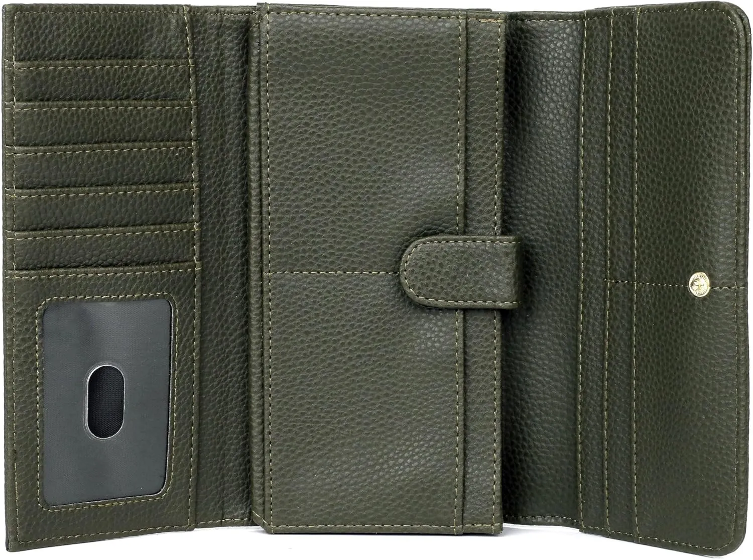 Julia Buxton Solid Pebble Vegan Leather Bianca