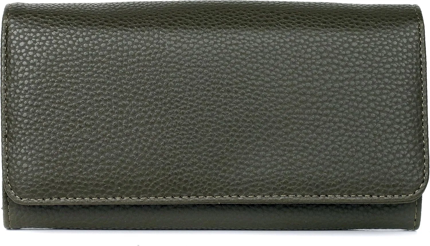 Julia Buxton Solid Pebble Vegan Leather Bianca