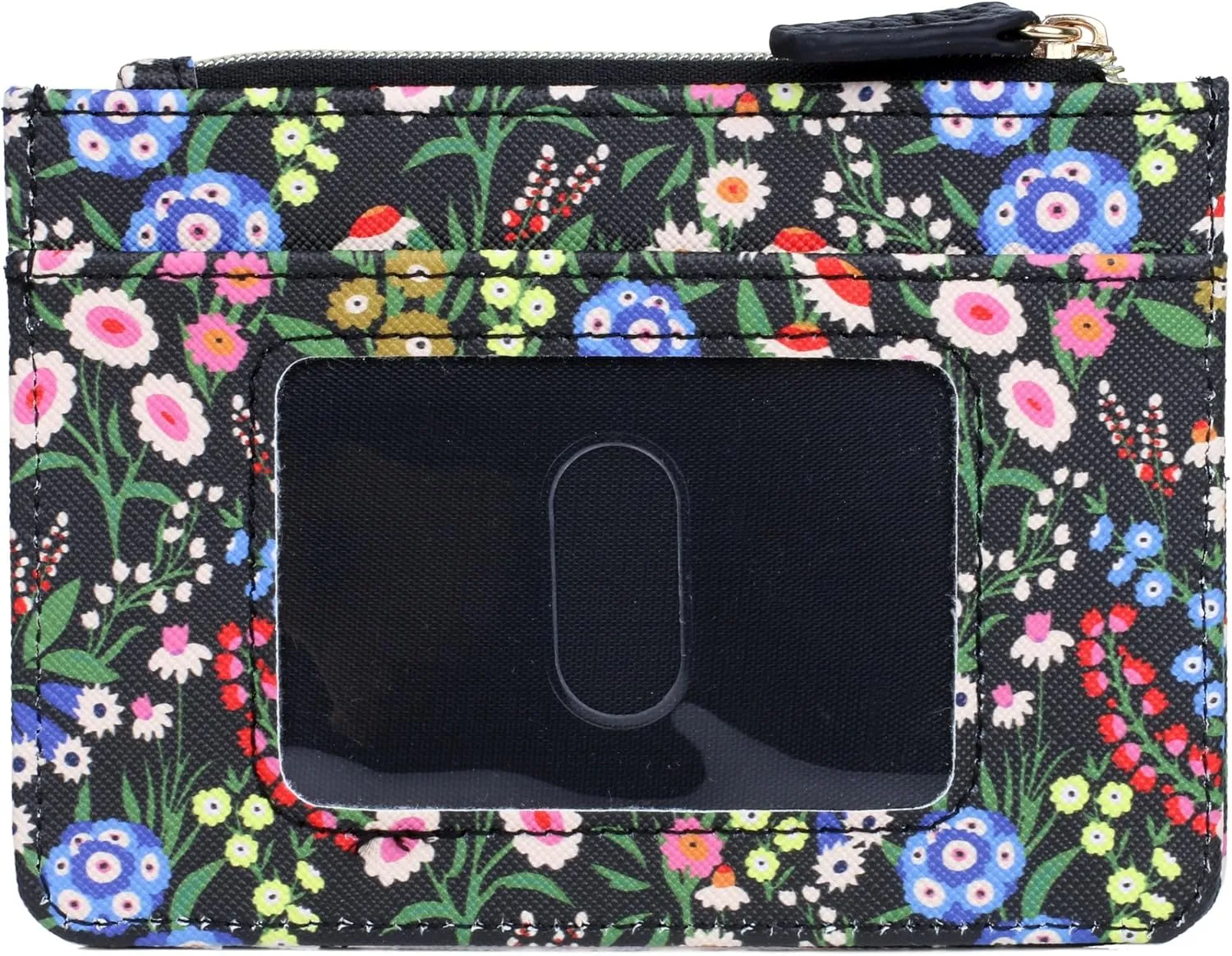 Julia Buxton Solid Pebble Vegan Leather Slot Coin Case