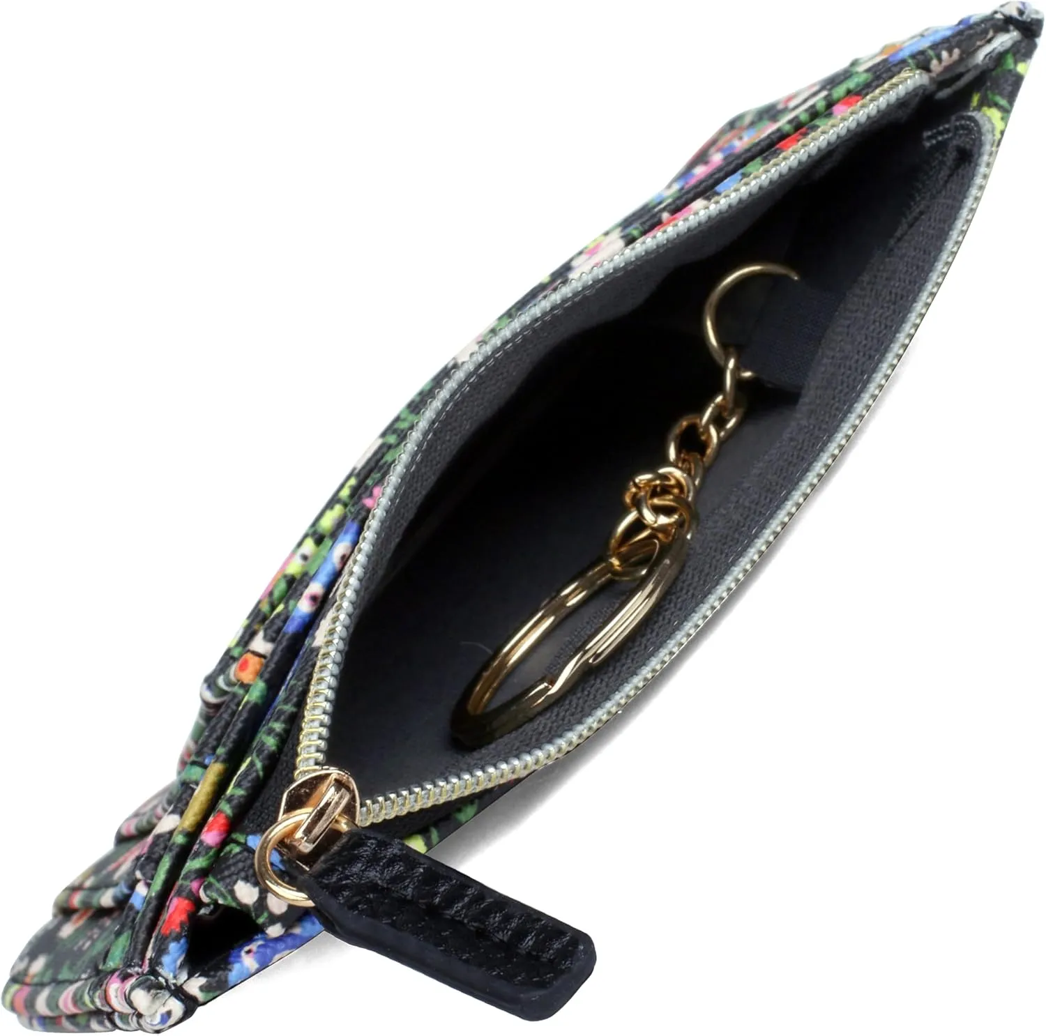 Julia Buxton Solid Pebble Vegan Leather Slot Coin Case