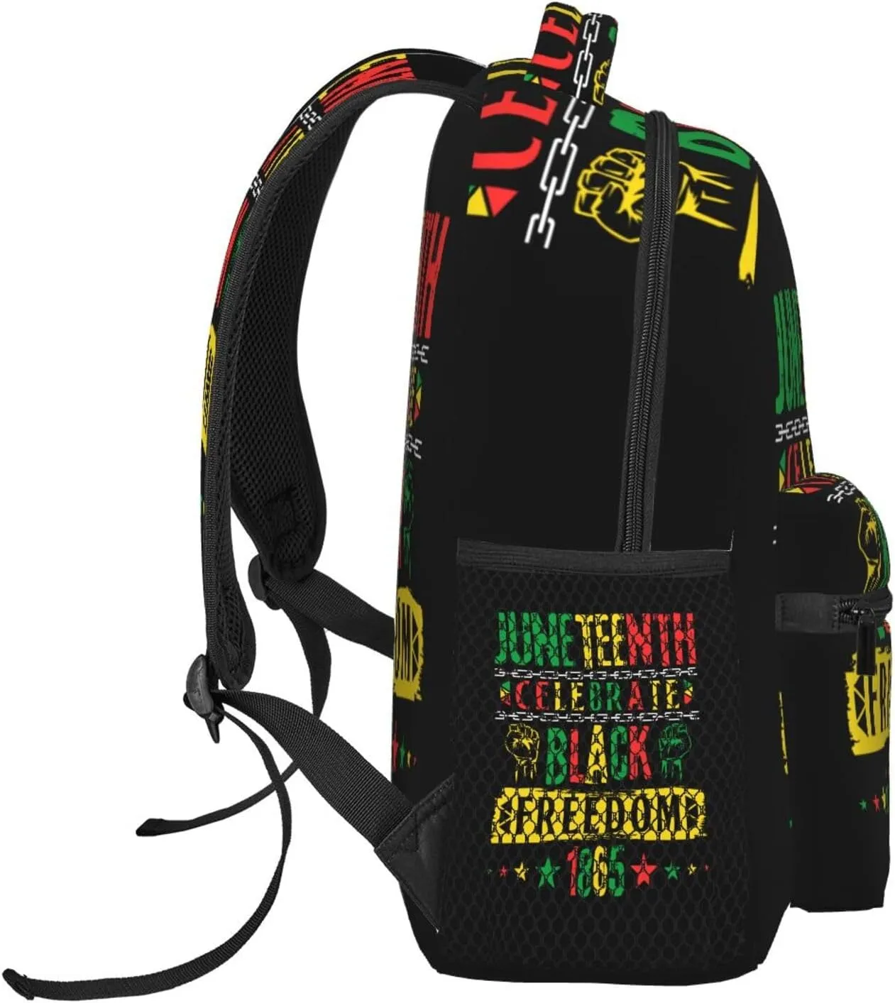 Juneteenth Celebrate Black Freedom Backpack Lightweight Laptop Backpack Casual Daypack Travel Double Shoulder Bag For Women Men
