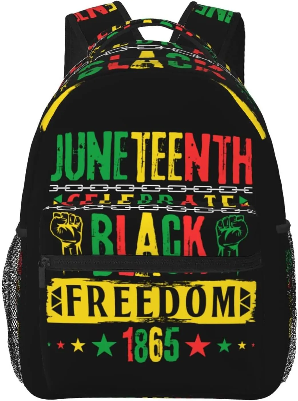 Juneteenth Celebrate Black Freedom Backpack Lightweight Laptop Backpack Casual Daypack Travel Double Shoulder Bag For Women Men