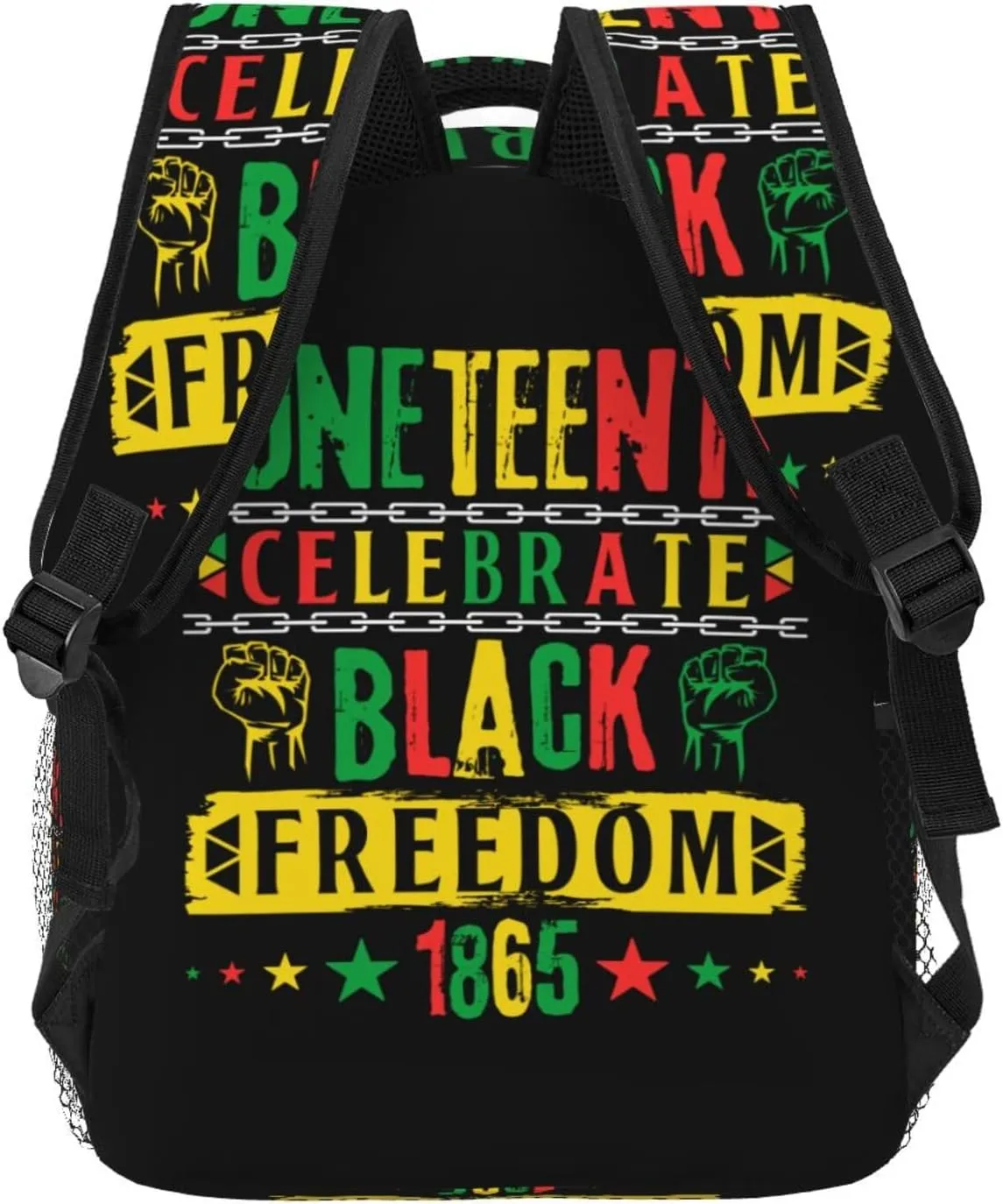 Juneteenth Celebrate Black Freedom Backpack Lightweight Laptop Backpack Casual Daypack Travel Double Shoulder Bag For Women Men
