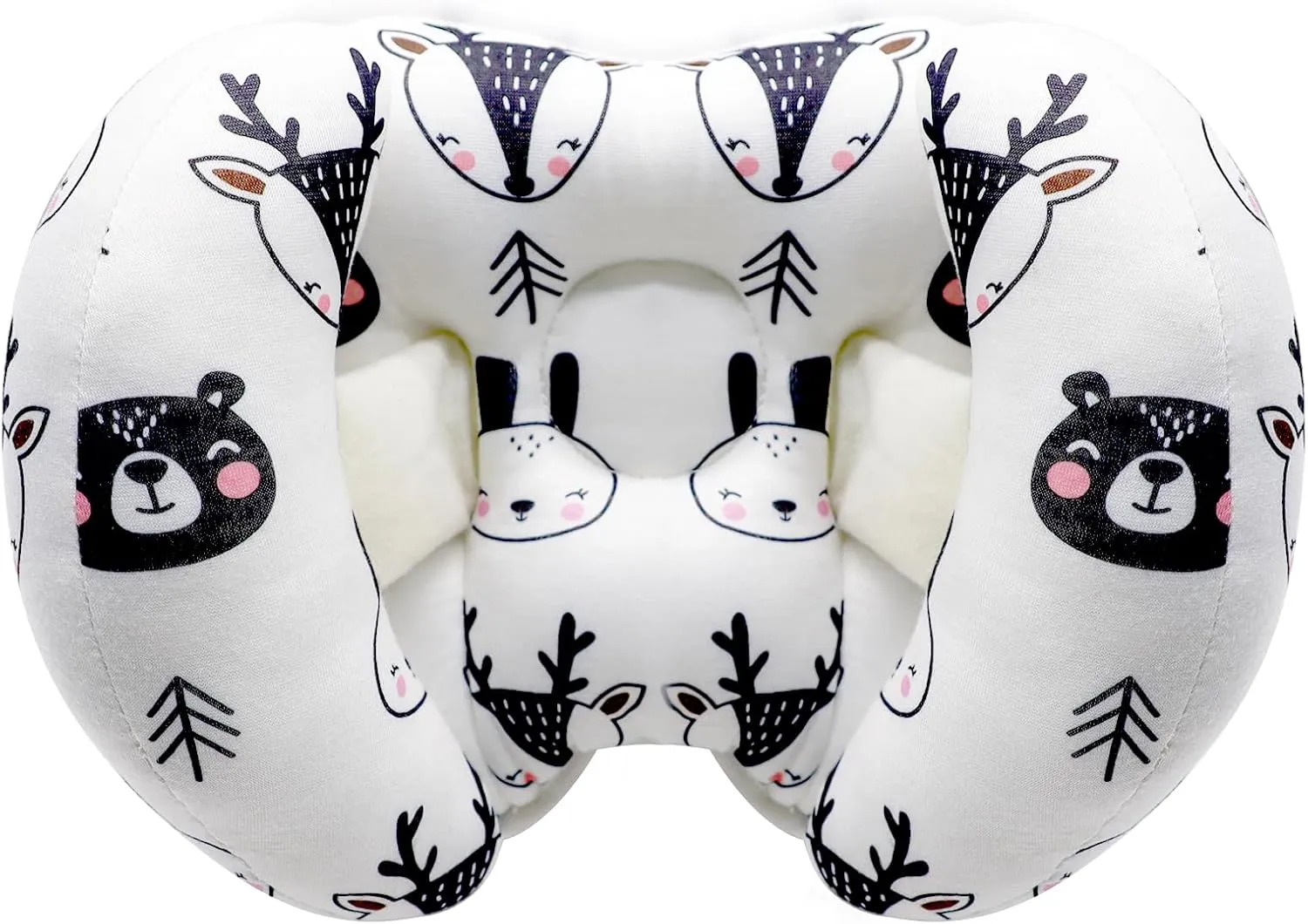 KAKIBLIN Baby Head Neck Support Pillow, 2 in 1 Banana Neck Pillow for Baby, Travel Pillow for Stroller Neck Support for Newborn, Adjustable Pillow for Head