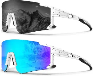 KALIYADI Polarized Sports Sunglasses-Men Running-Sunglasses-for-Women: Mens Sun glasses Polarized UV Protection Cycling Driving Fishing