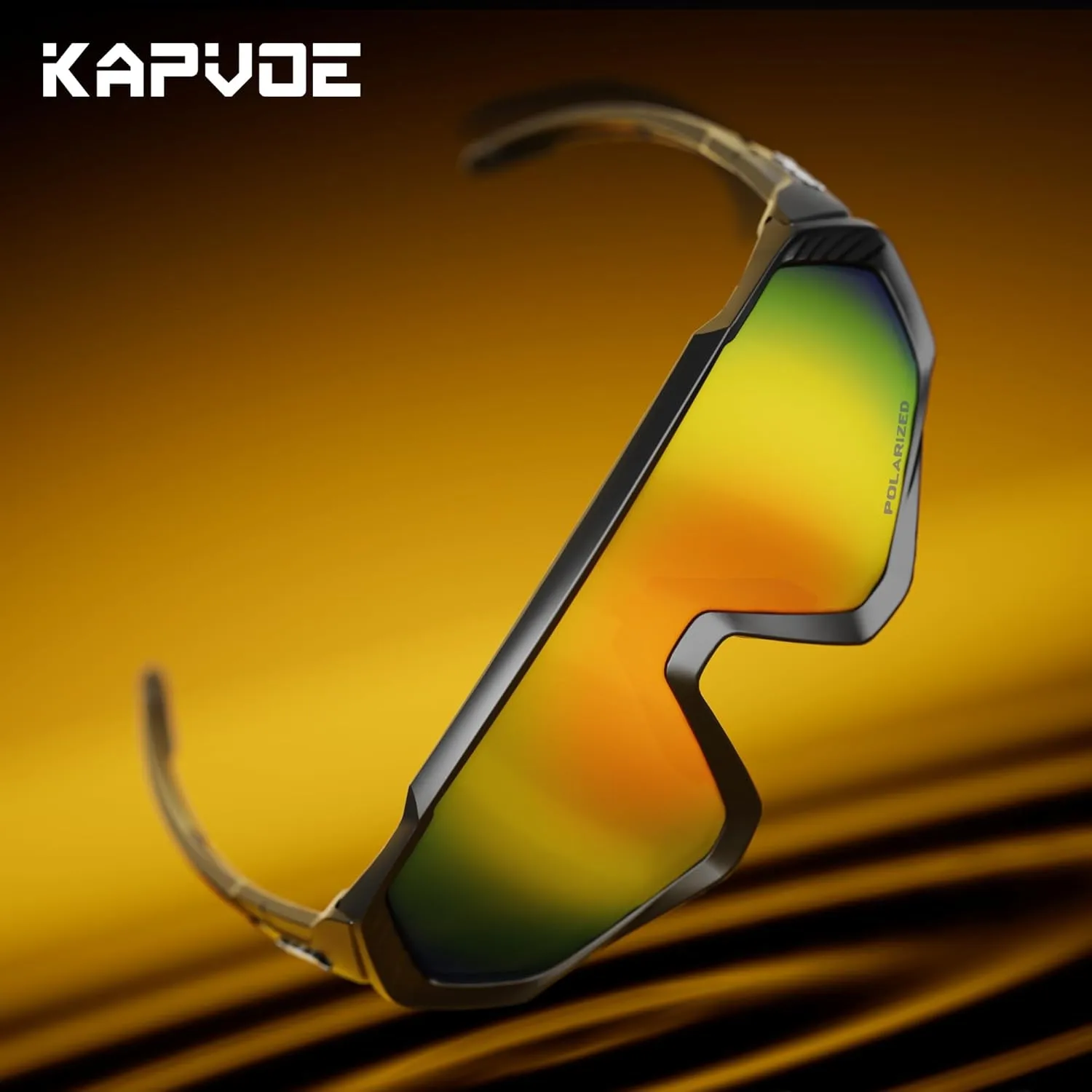 KAPVOE Cycling Glasses Men Women Polarized Sports Sunglasses With 1 Lens Or 5 Lenses MTB Mountain Bike Eyewear - K9408