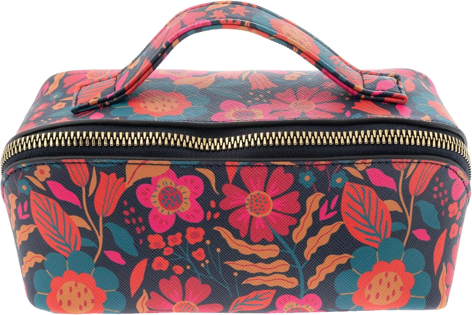 Karma Women's Zip Cosmetic Bag, Retro Floral