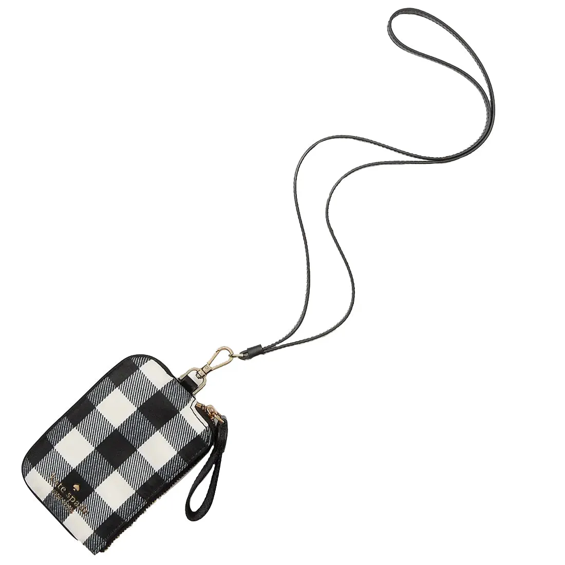 Kate Spade Chelsea Card Case Lanyard in Black Multi kc638