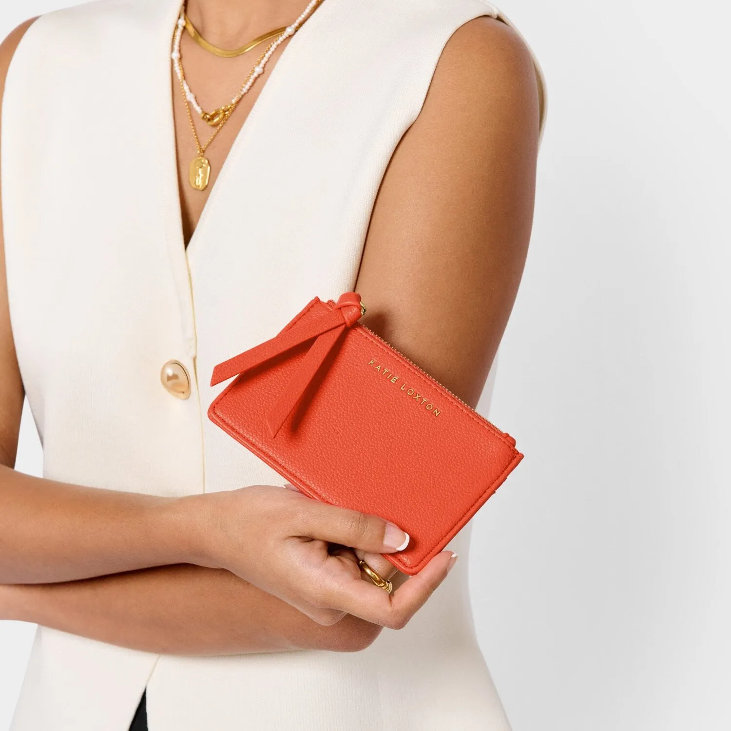 Katie Loxton Deep Orange Hallie Coin & Card Holder
