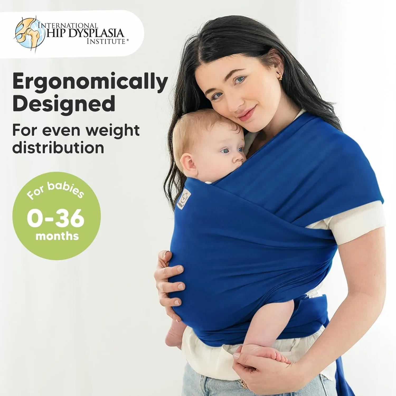 KeaBabies Baby Wrap Carrier - All in 1 Original Baby Carrier Newborn to Toddler Sling, Easy to Wear, Hands Free Bonding, Lightweight, Breathable Infant Wraps (Cobalt Blue)