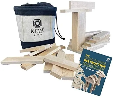 KEVA 40 Maple with Canvas Travel Tote