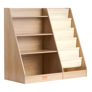Kid-Friendly 4-Tier Wooden Organizer