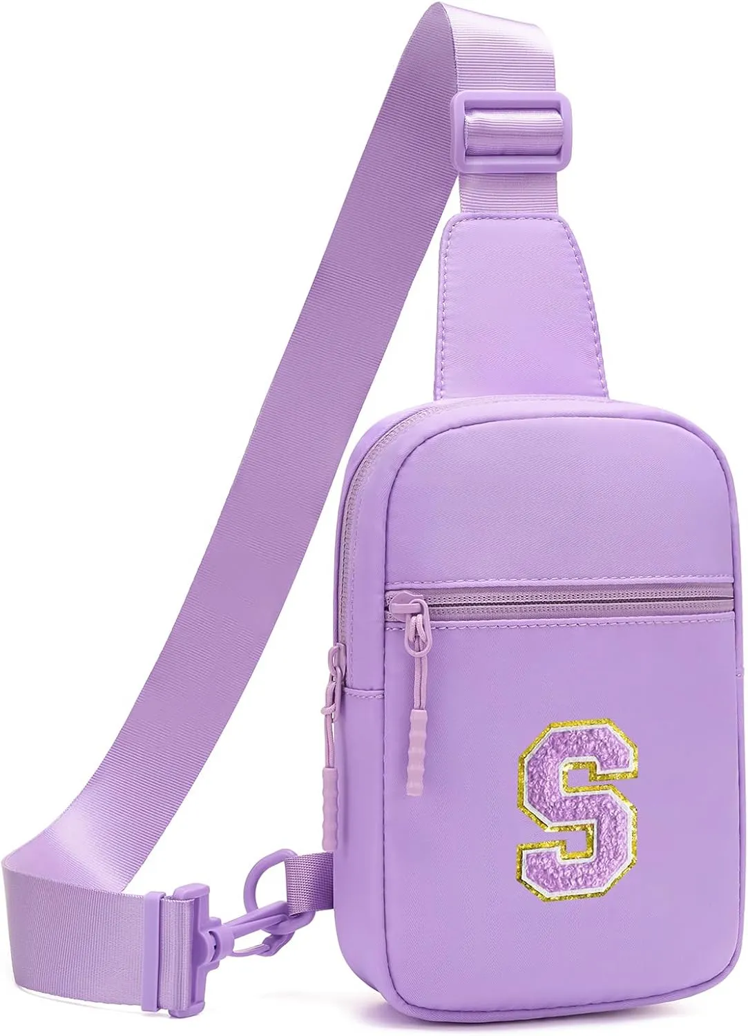 Kids Crossbody Small Sling Bag Initial Girls Fanny Pack Belt Bag Cute Backpack Purse Chest Bag for Girls Gifts