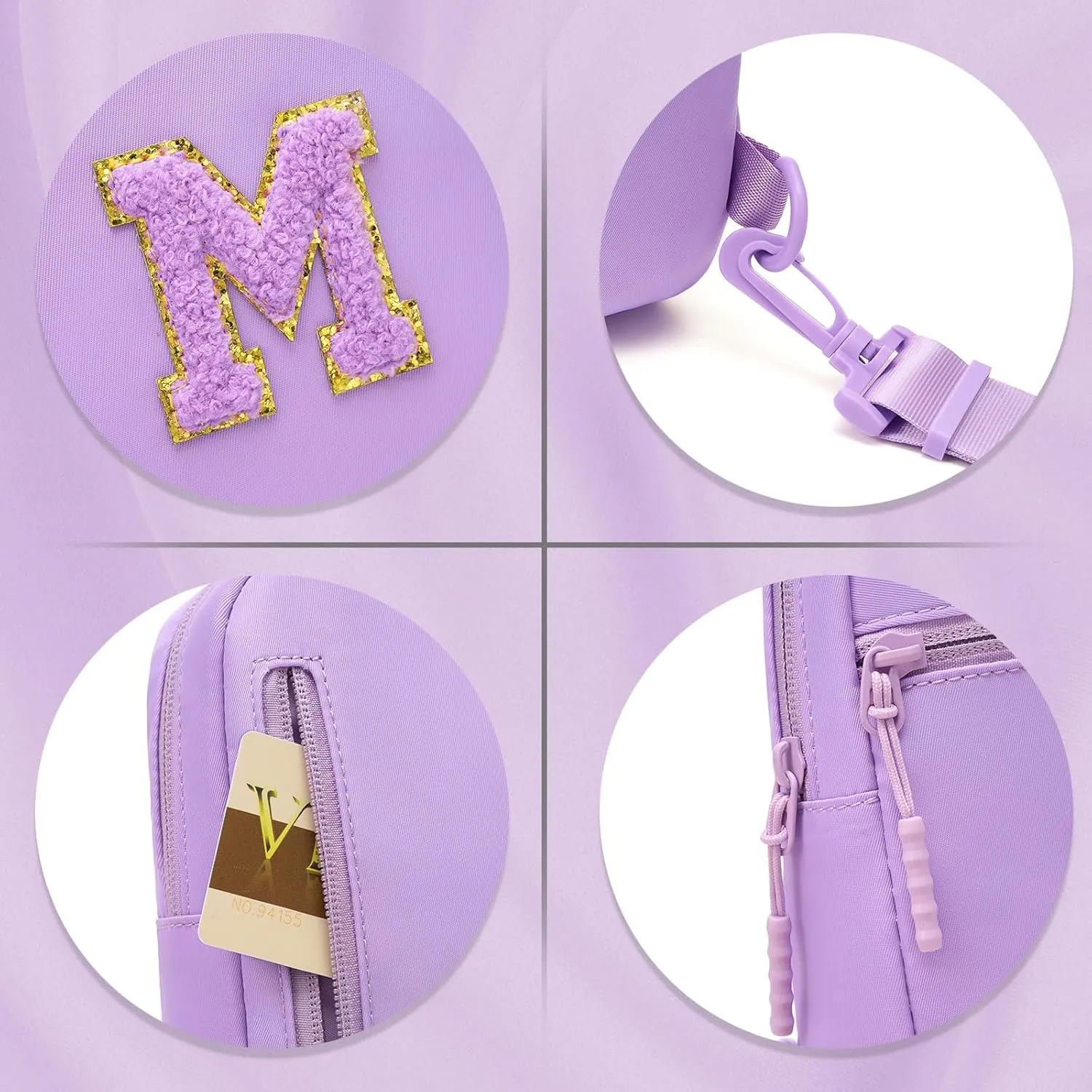 Kids Crossbody Small Sling Bag Initial Girls Fanny Pack Belt Bag Cute Backpack Purse Chest Bag for Girls Gifts