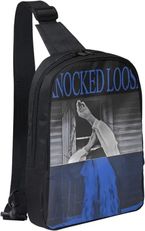 Knocked Music Loose Crossbody Bags for Women Men, Travel Hiking Sling Bag, Lightweight Handbag, Chest Purse Backpack