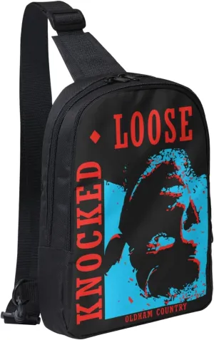 Knocked Music Loose Crossbody Bags for Women Men, Travel Hiking Sling Bag, Lightweight Handbag, Chest Purse Backpack
