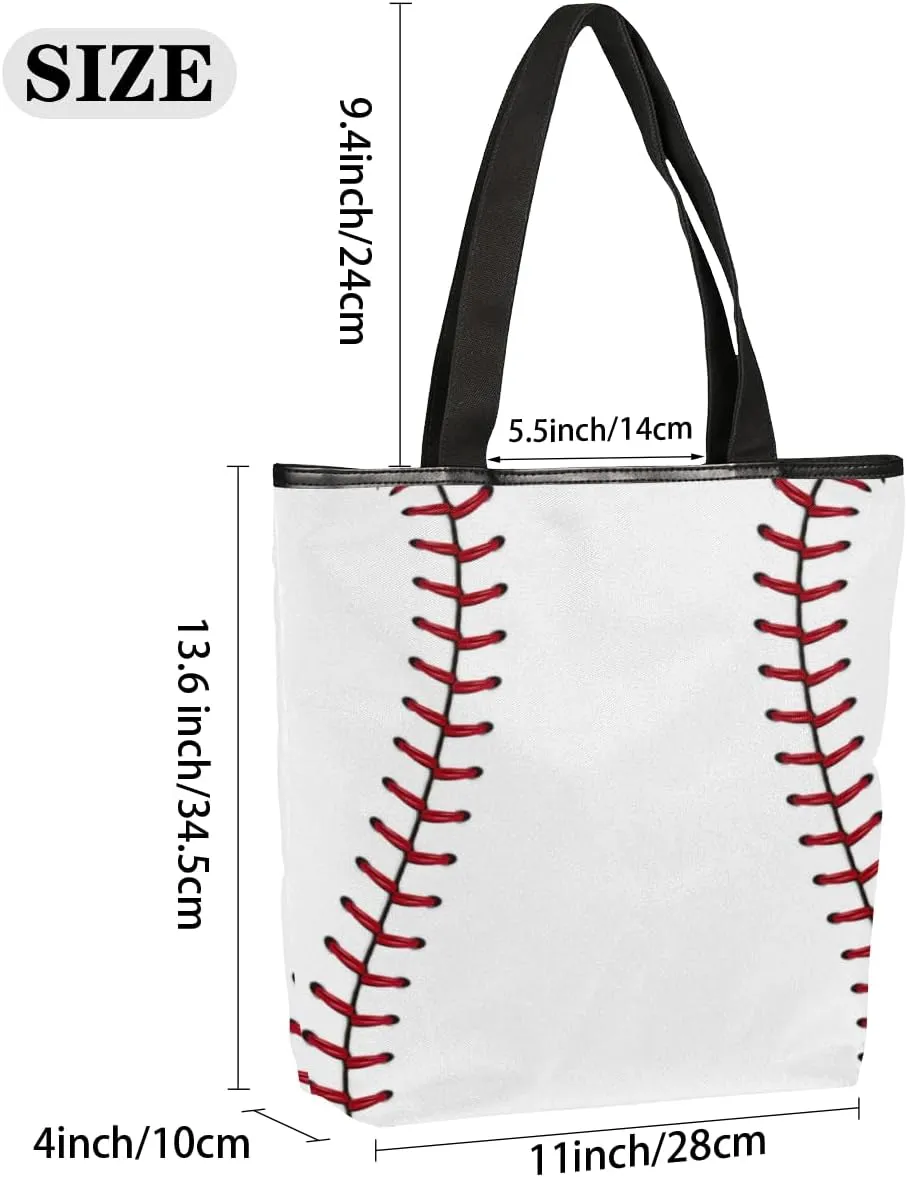 KOBLEN Canvas Tote Bag Reusable Grocery Bags Travel Storage Handbag with Zipper