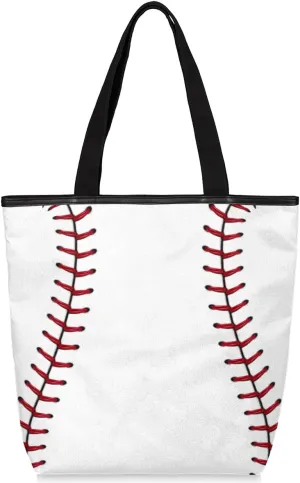 KOBLEN Canvas Tote Bag Reusable Grocery Bags Travel Storage Handbag with Zipper