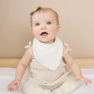 Konssy Muslin Baby Bibs 10 Pack Baby Bandana Drool Bibs 100% Cotton for Unisex Boys and Girls, Soft Absorbent Set for Teething and Drooling