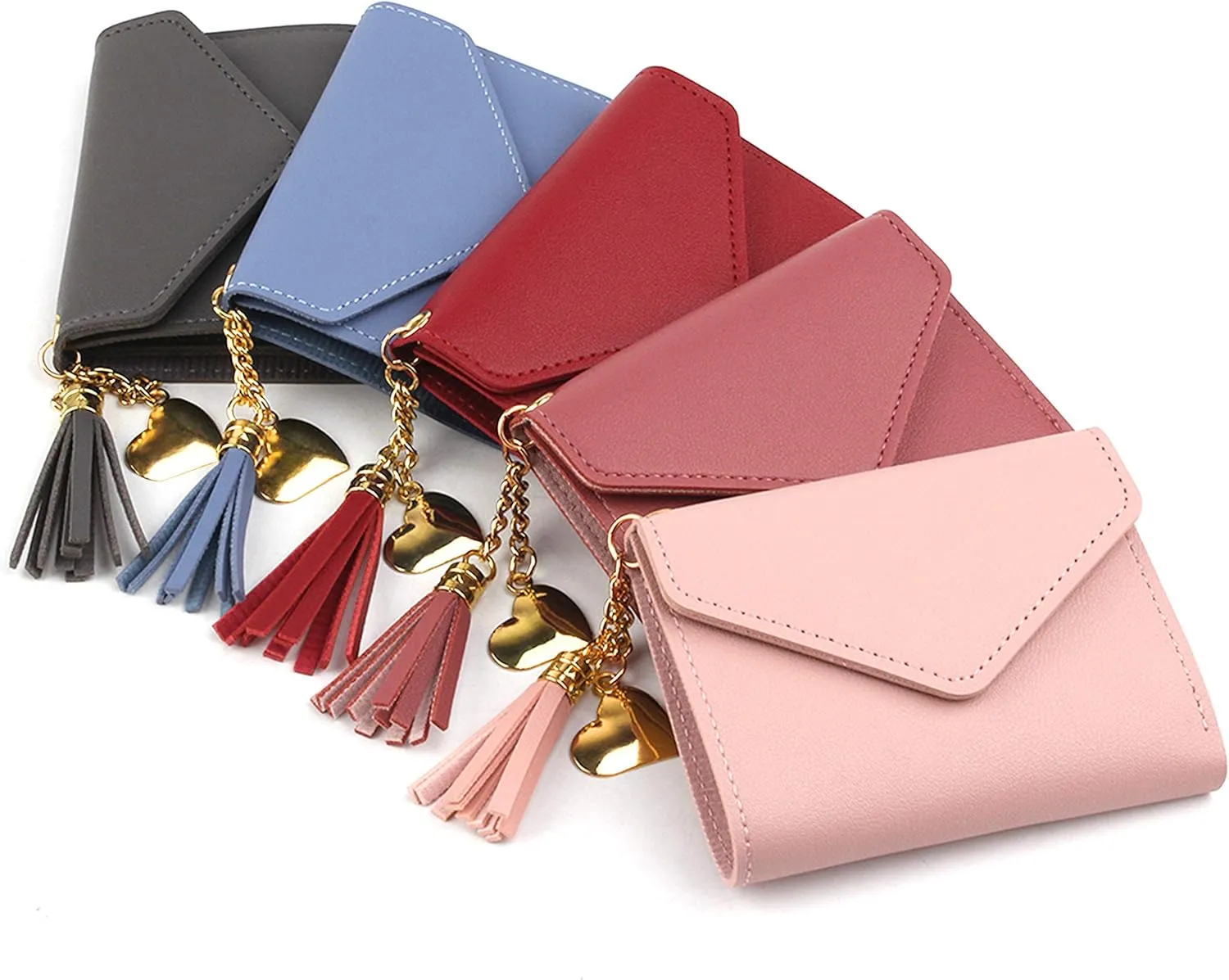 kullder Womens Custom Wallets Girls Ladies Persoanlized Small Leather Trifold Purse with ID Window at Birthday, Anniversary, Graduation