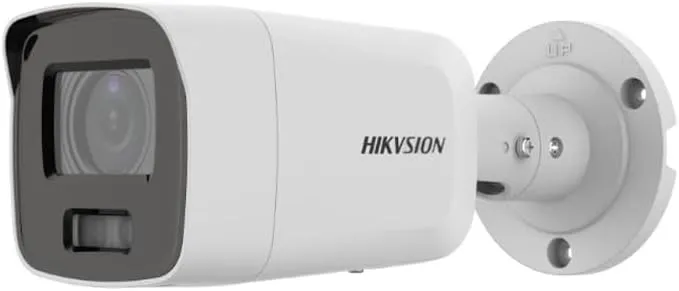 Ⲏіkvіsіon DS-2CD2087G2-LU 4K 8MP Acusense CoIorVu Full Color PoE IP Bullet Camera Outdoor, 2.8mm Lens, WDR, IP67, H.265  Built-in Mic Compatible with Hikvision NVR System, Original English Version