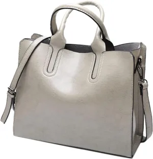 Ladies Shoulder Bag Fashion Solid Color Vintage Zipper Large Capacity Shoulder Handbag Womens Shoulder Bags (RD2, One Size)