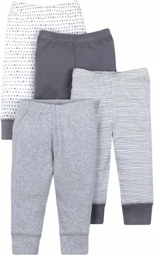 Lamaze Baby Boys' Pull on Jogger 4 Pack Pants