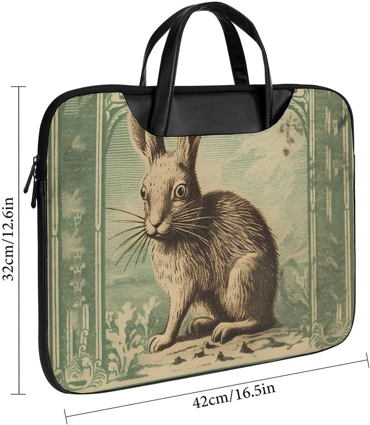 Laptop Bag Premium Laptop Case Briefcase Hand Painted Flower Computer Tote Bag Portable Messenger Bag for Men