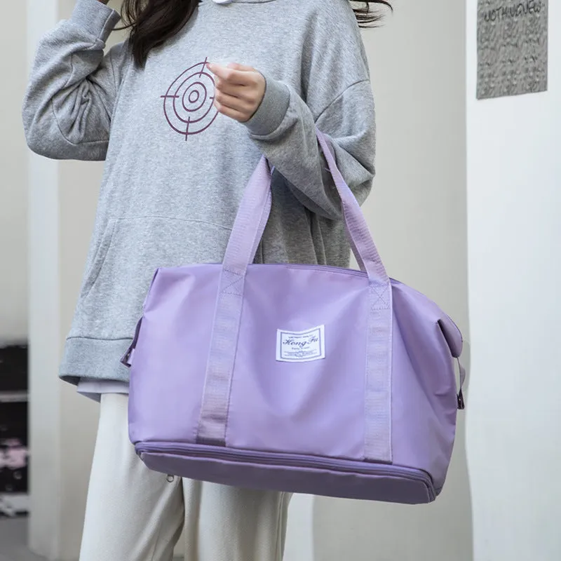 Large Capacity Dry Wet Separation Exercise Shoulder Bags